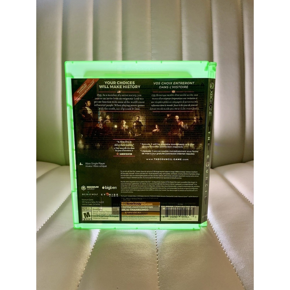 The Council - *Complete Edition*- Microsoft Xbox One - Tested* - Picture 3 of 3